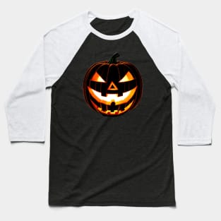 Ghoulish Giggles - Evil Laughing Pumpkin Baseball T-Shirt